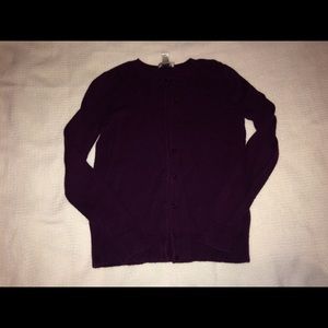 LOFT Purple Sweater Cardigan